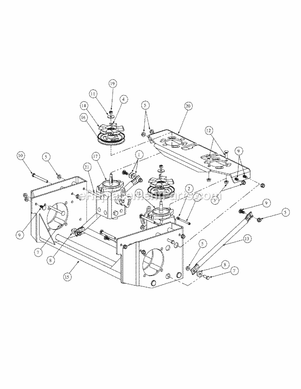 Hydro Pump Assembly Diagram and Parts List for M60-KHEFI 53AB5HEX750 Cub Cadet Sprayer